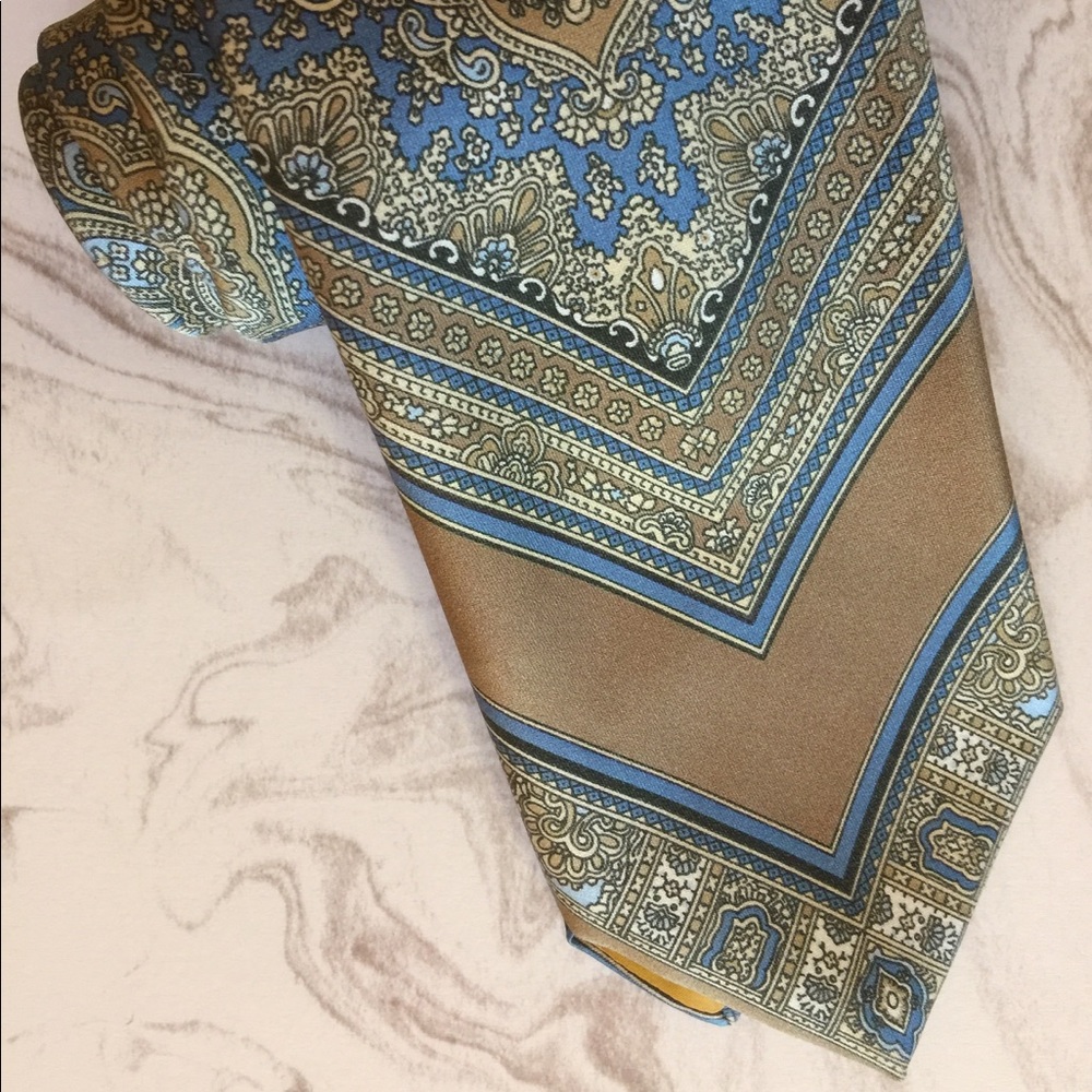 Men's Damon Neck Tie light blue and beige